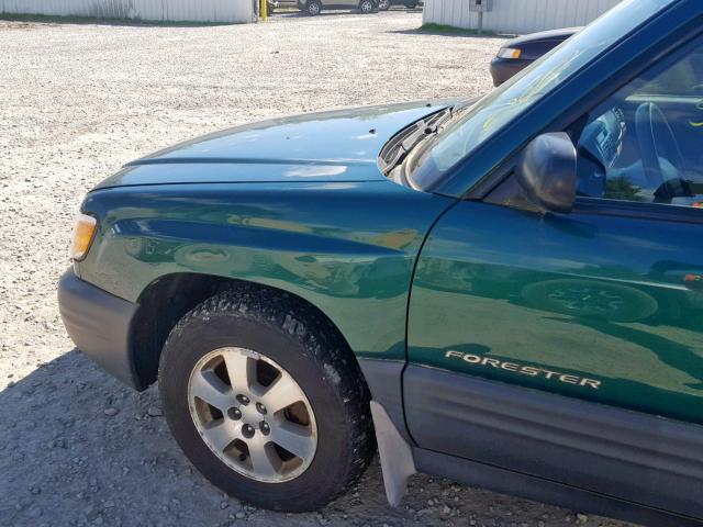 JF1SF63541H753587 - 2001 SUBARU FORESTER L GREEN photo 9