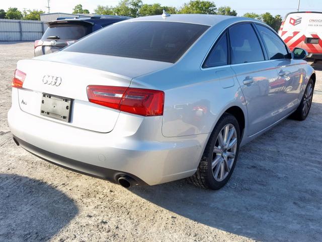 WAUCFAFC1FN009141 - 2015 AUDI A6 PREMIUM SILVER photo 4