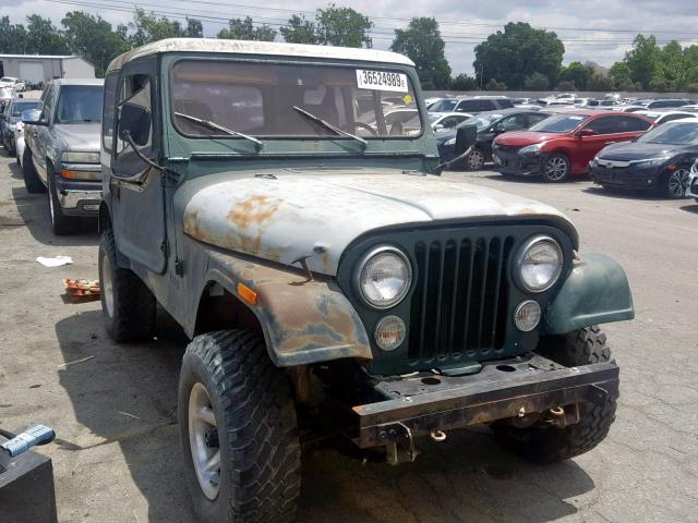 1JCCM87E5GT042124 - 1986 JEEP JEEP CJ7 GREEN photo 1