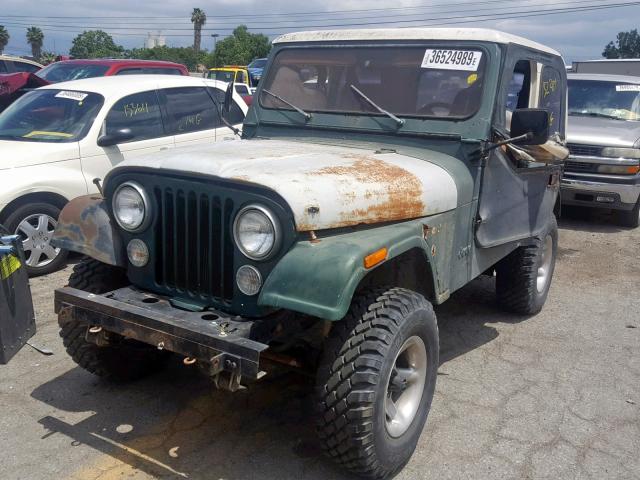 1JCCM87E5GT042124 - 1986 JEEP JEEP CJ7 GREEN photo 2