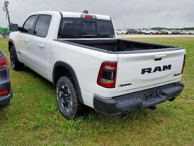 1C6SRFLTXKN569779 - 2019 RAM 1500 REBEL თეთრი ფოტო 3