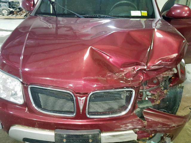 2CKDL43F796251935 - 2009 PONTIAC TORRENT MAROON photo 7