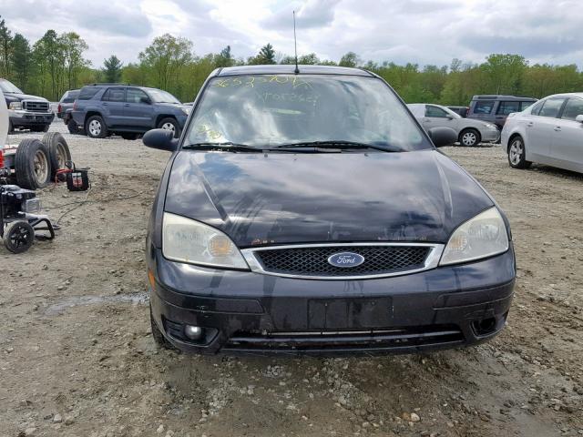 1FAHP31N96W218086 - 2006 FORD FOCUS ZX3 BLACK photo 9