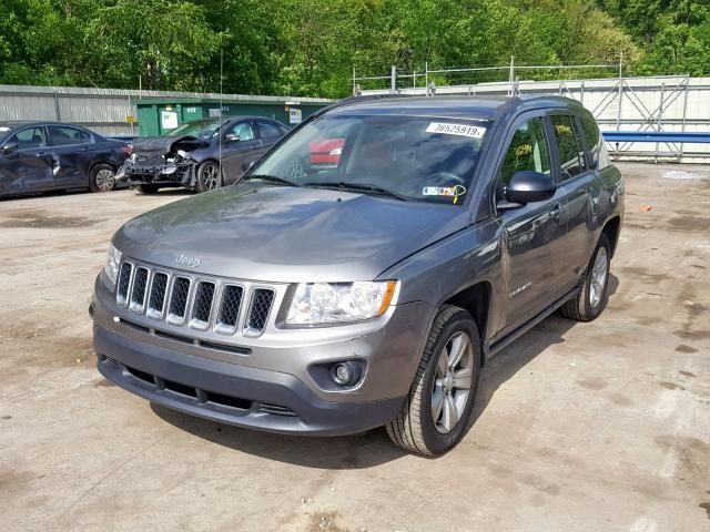 1C4NJDBB1DD222649 - 2013 JEEP COMPASS SP Сұр фото 2