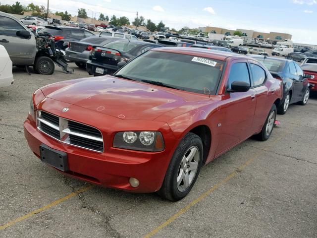 2B3KA33VX9H556180 - 2009 DODGE CHARGER SX MAROON photo 2