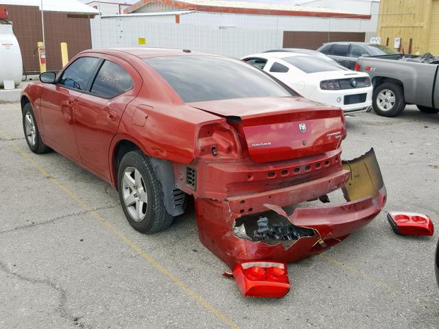 2B3KA33VX9H556180 - 2009 DODGE CHARGER SX MAROON photo 3