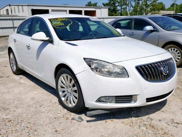 2G4GS5EVXD9151848 - 2013 BUICK REGAL PREM WHITE photo 1