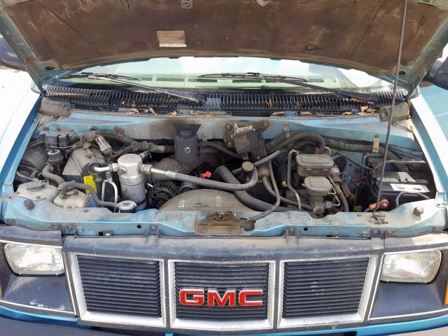 1GKDM15Z2RB552043 - 1994 GMC SAFARI TURQUOISE photo 7