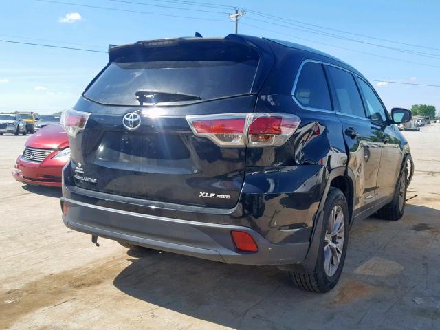 5TDJKRFH7ES041570 - 2014 TOYOTA HIGHLANDER BLACK photo 4