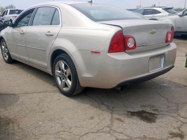 1G1ZC5EB2AF119911 - 2010 CHEVROLET MALIBU 1LT TAN photo 3