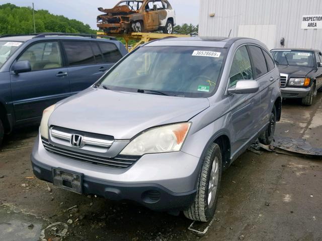 5J6RE48718L025527 - 2008 HONDA CR-V EXL SILVER photo 2