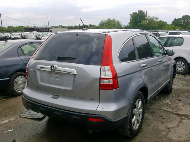 5J6RE48718L025527 - 2008 HONDA CR-V EXL SILVER photo 4