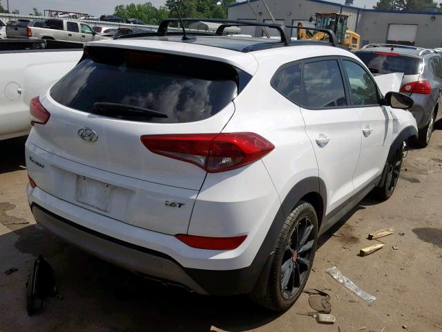 KM8J33A20HU534998 - 2017 HYUNDAI TUCSON LIM WHITE photo 4