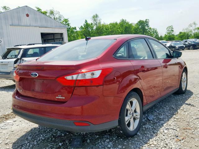 1FADP3F20DL182557 - 2013 FORD FOCUS SE RED photo 4