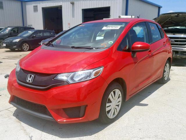 3HGGK5H5XFM769361 - 2015 HONDA FIT LX RED photo 2