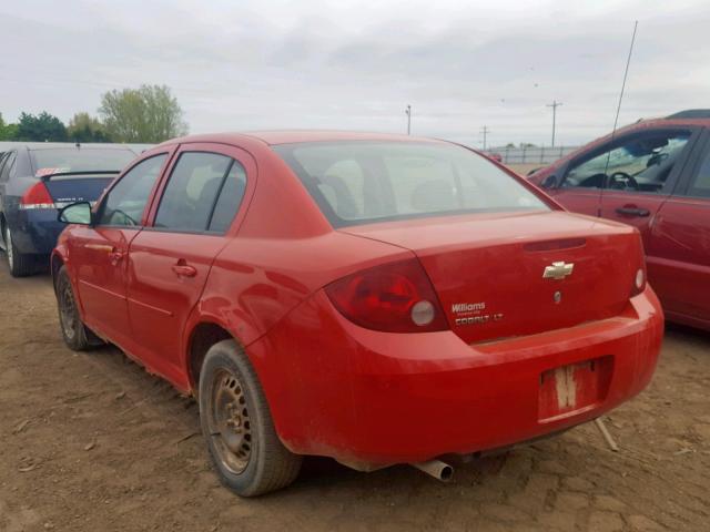 1G1AL55F277268659 - 2007 CHEVROLET COBALT LT RED photo 3