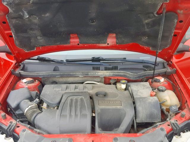 1G1AL55F277268659 - 2007 CHEVROLET COBALT LT RED photo 7