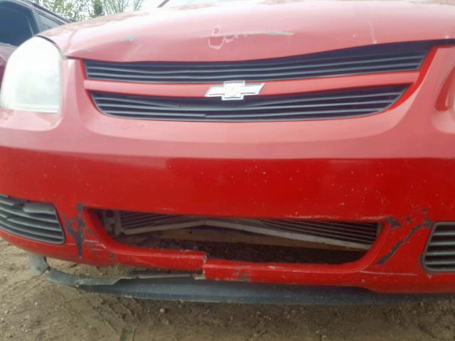 1G1AL55F277268659 - 2007 CHEVROLET COBALT LT RED photo 9