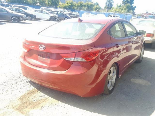 KMHDH4AE2DU527303 - 2013 HYUNDAI ELANTRA GLS  photo 4