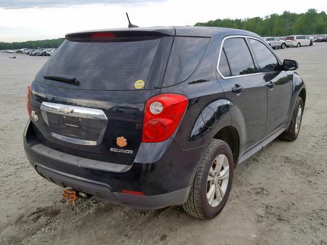 2GNALBEK0C1146304 - 2012 CHEVROLET EQUINOX LS BLACK photo 4