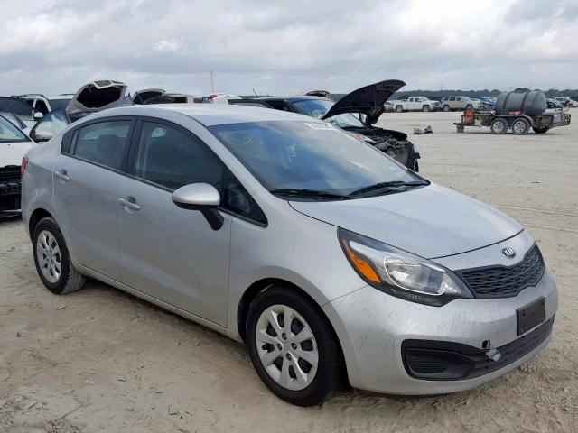 KNADM4A30D6272523 - 2013 KIA RIO LX SILVER photo 1