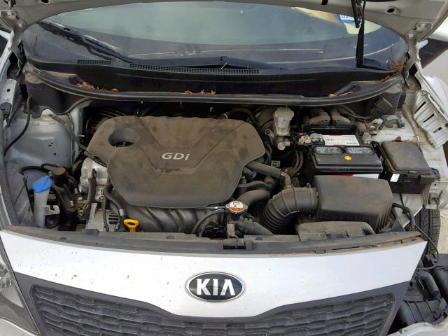 KNADM4A30D6272523 - 2013 KIA RIO LX SILVER photo 7