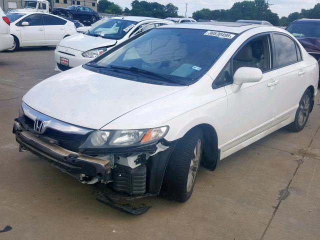 2HGFA1F98BH523348 - 2011 HONDA CIVIC EXL WHITE photo 2