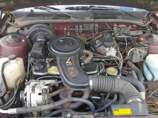 1G4NC54U1JM041301 - 1988 BUICK SKYLARK CU MAROON photo 7