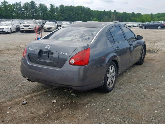 1N4BA41E14C925713 - 2004 NISSAN MAXIMA SE GRAY photo 4