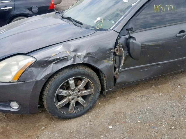 1N4BA41E14C925713 - 2004 NISSAN MAXIMA SE GRAY photo 9