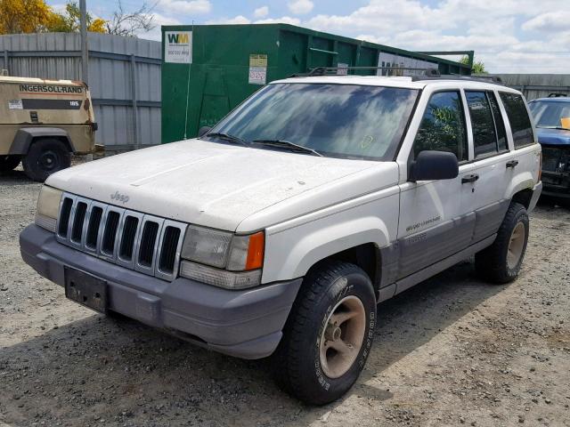 1J4GZ58S8TC171826 - 1996 JEEP GRAND CHER WHITE photo 2