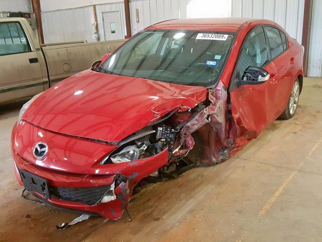 JM1BL1S57A1146826 - 2010 MAZDA 3 S RED photo 2