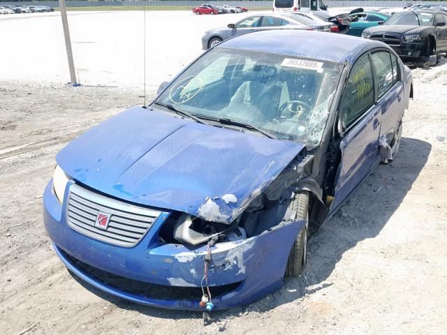 1G8AJ55F96Z189421 - 2006 SATURN ION LEVEL BLUE photo 2