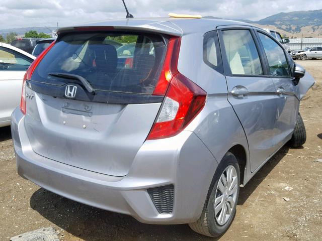 JHMGK5H55HS024170 - 2017 HONDA FIT LX SILVER photo 4