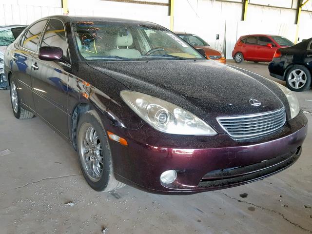 JTHBA30G355089690 - 2005 LEXUS ES 330 PURPLE photo 1