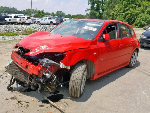 JM1BK343871652488 - 2007 MAZDA 3 HATCHBAC RED photo 2