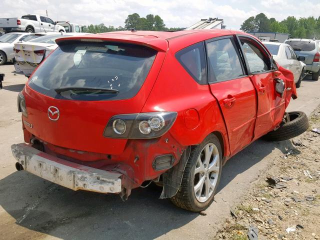 JM1BK343871652488 - 2007 MAZDA 3 HATCHBAC RED photo 4