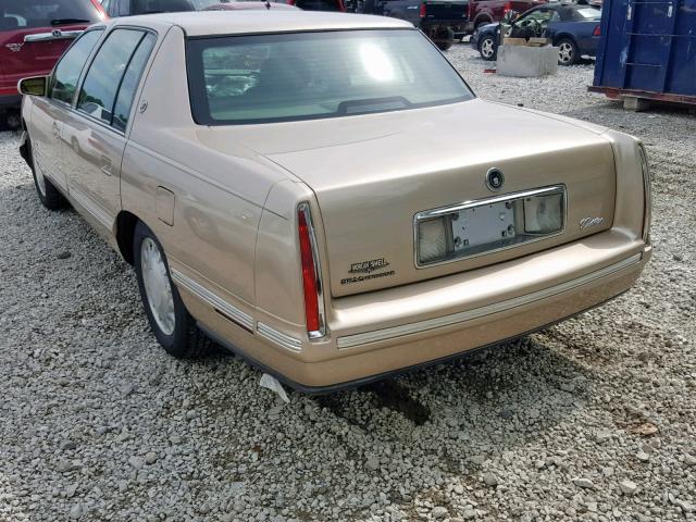 1G6KD54Y7WU784109 - 1998 CADILLAC DEVILLE GOLD photo 3