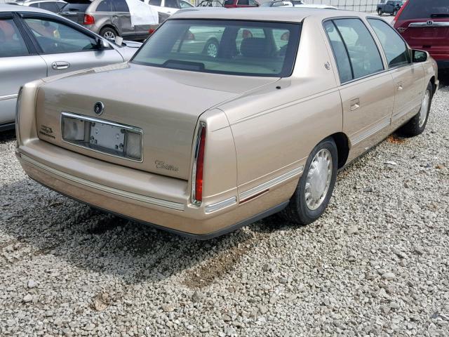 1G6KD54Y7WU784109 - 1998 CADILLAC DEVILLE GOLD photo 4