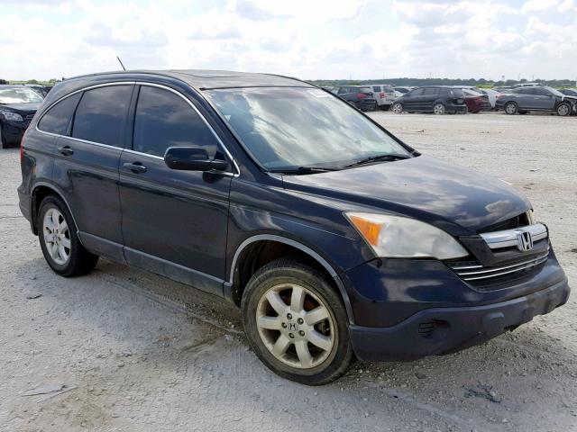 JHLRE38738C043966 - 2008 HONDA CR-V EXL BLACK photo 1