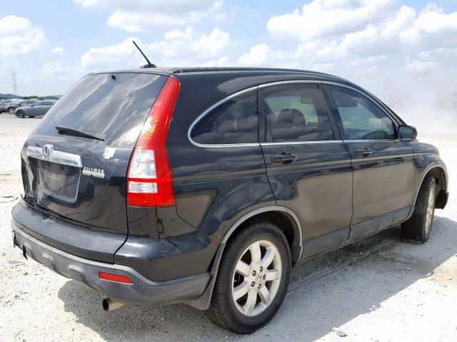 JHLRE38738C043966 - 2008 HONDA CR-V EXL BLACK photo 4