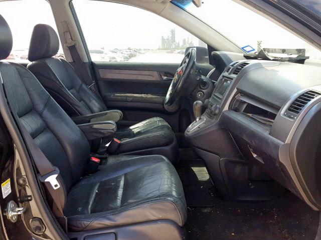 JHLRE38738C043966 - 2008 HONDA CR-V EXL BLACK photo 5