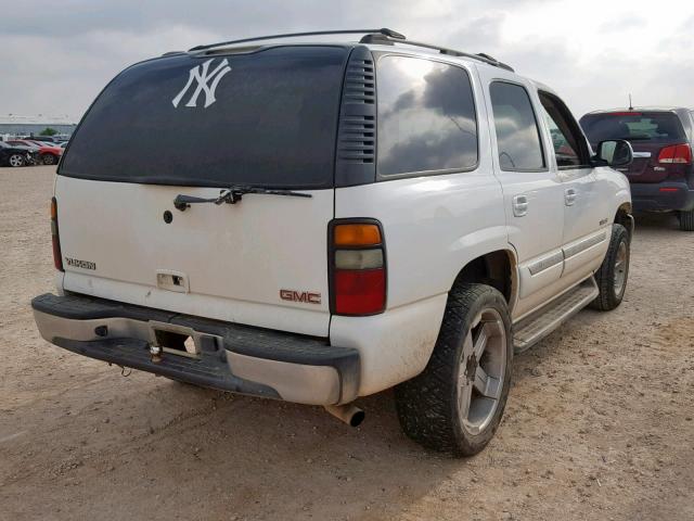 1GKEC13V35R126323 - 2005 GMC YUKON WHITE photo 4