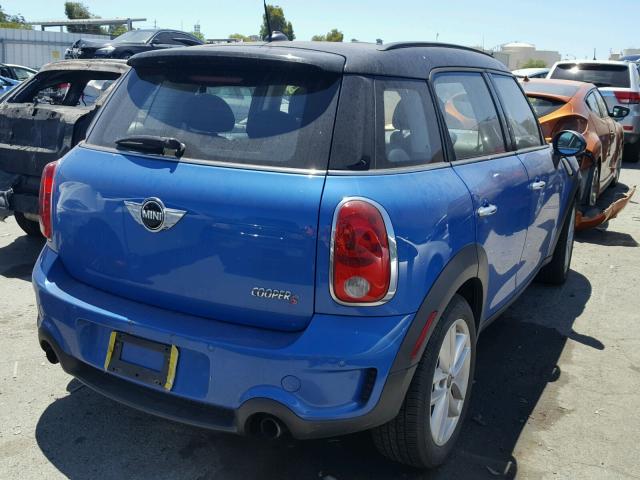 WMWZC3C58CWL83756 - 2012 MINI COOPER S C BLUE photo 4