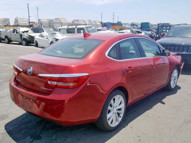 1G4PR5SK1G4143926 - 2016 BUICK VERANO CON RED photo 4