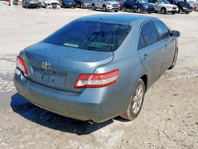 4T1BF3EK1BU680579 - 2011 TOYOTA CAMRY BASE GREEN photo 4