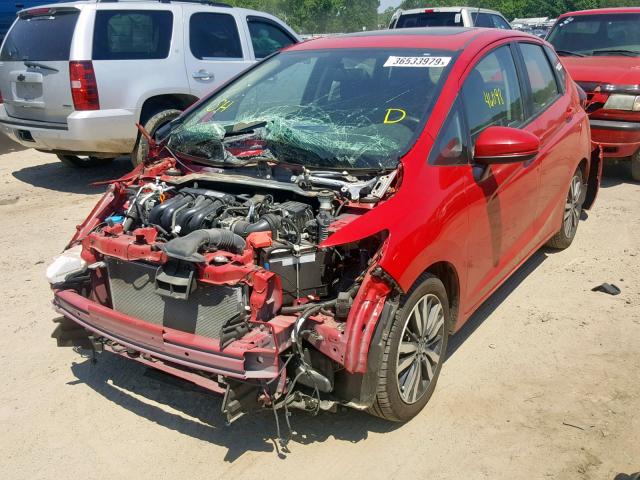 JHMGK5H78GX016938 - 2016 HONDA FIT EX RED photo 2