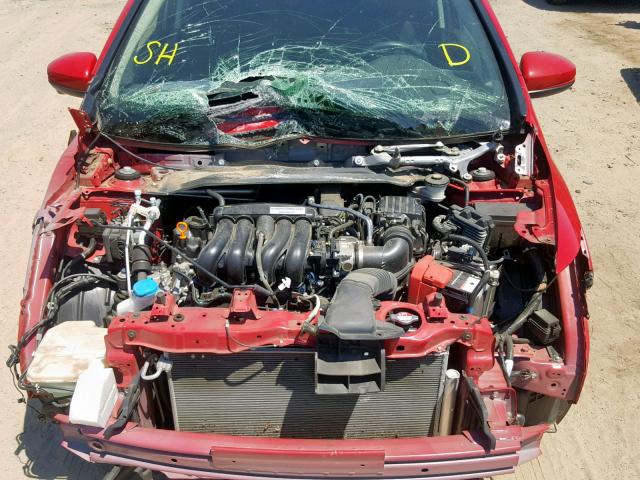 JHMGK5H78GX016938 - 2016 HONDA FIT EX RED photo 7