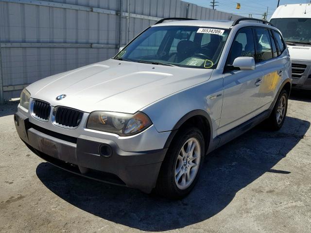 WBXPA73494WC36741 - 2004 BMW X3 2.5I SILVER photo 2