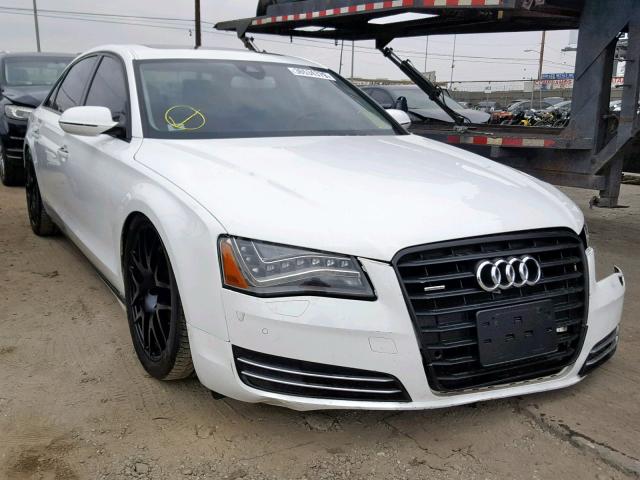 WAURVAFD9BN005810 - 2011 AUDI A8 L QUATT WHITE photo 1